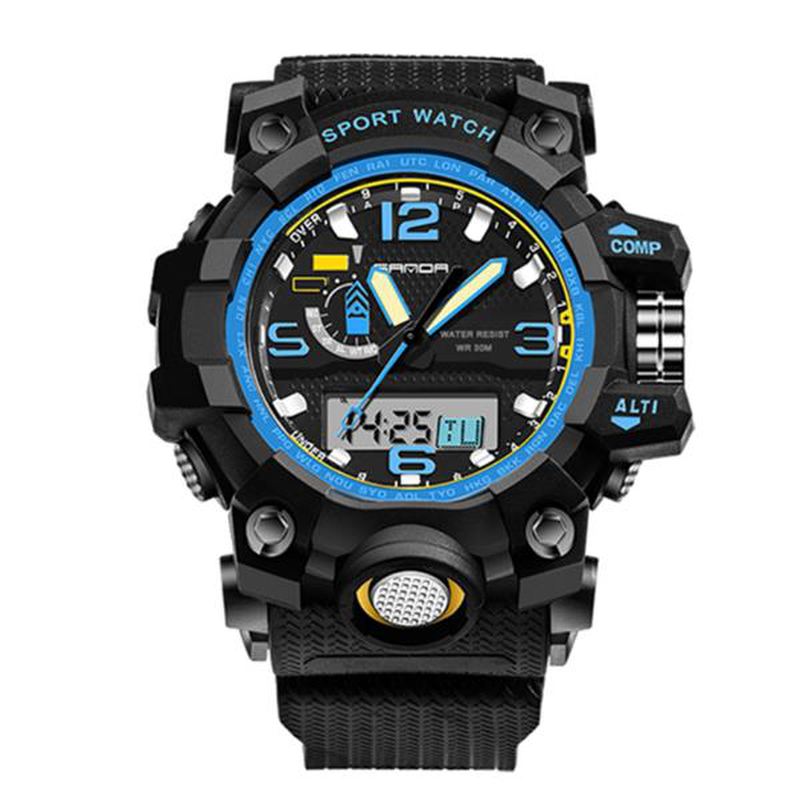 Mode Led Display Herreur 30m Vandtæt Sport Digital Watch