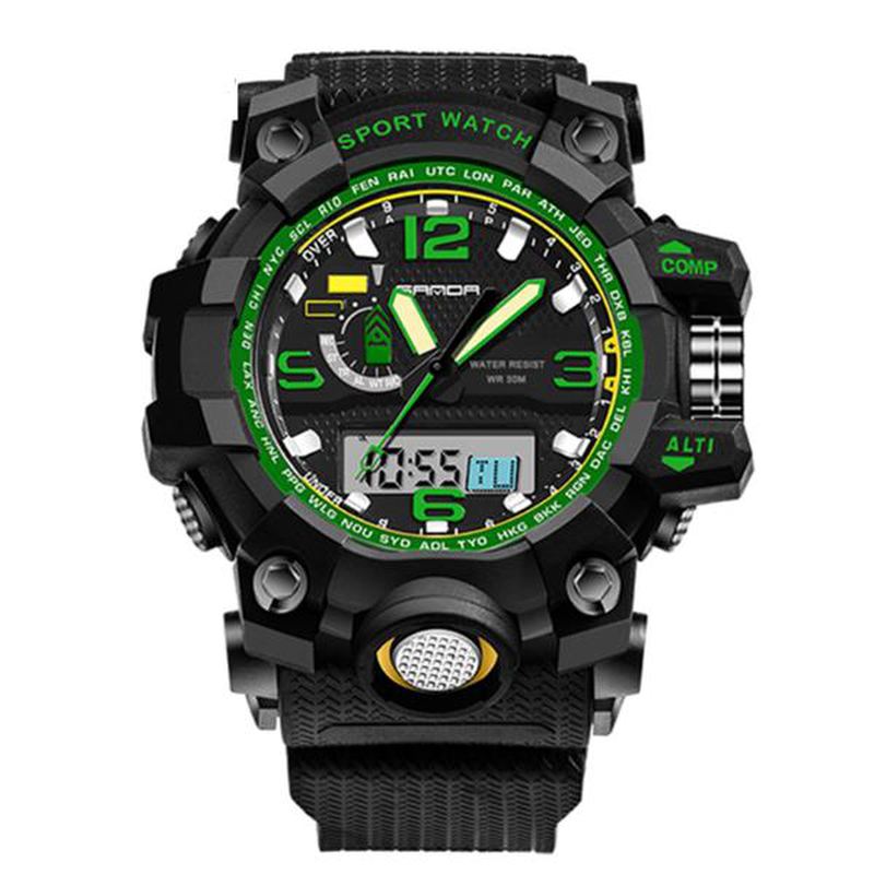 Mode Led Display Herreur 30m Vandtæt Sport Digital Watch