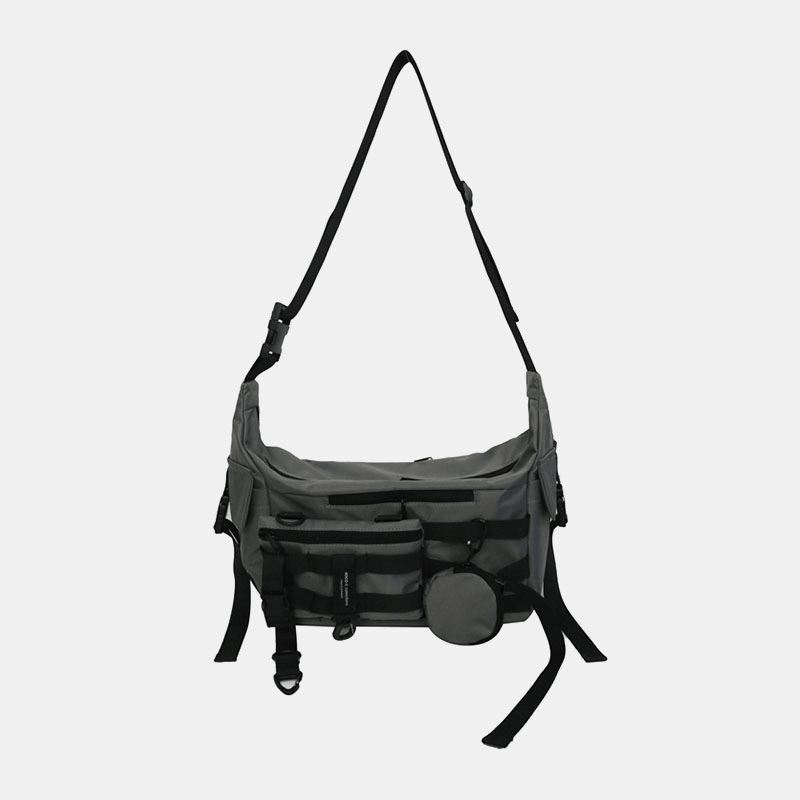 3 Stk Mænd Nylon Dumpling Shape Tre-i-en Cool Stilfuld Sports Hippie Bag Crossbody Taske Skuldertaske Hobo Bag