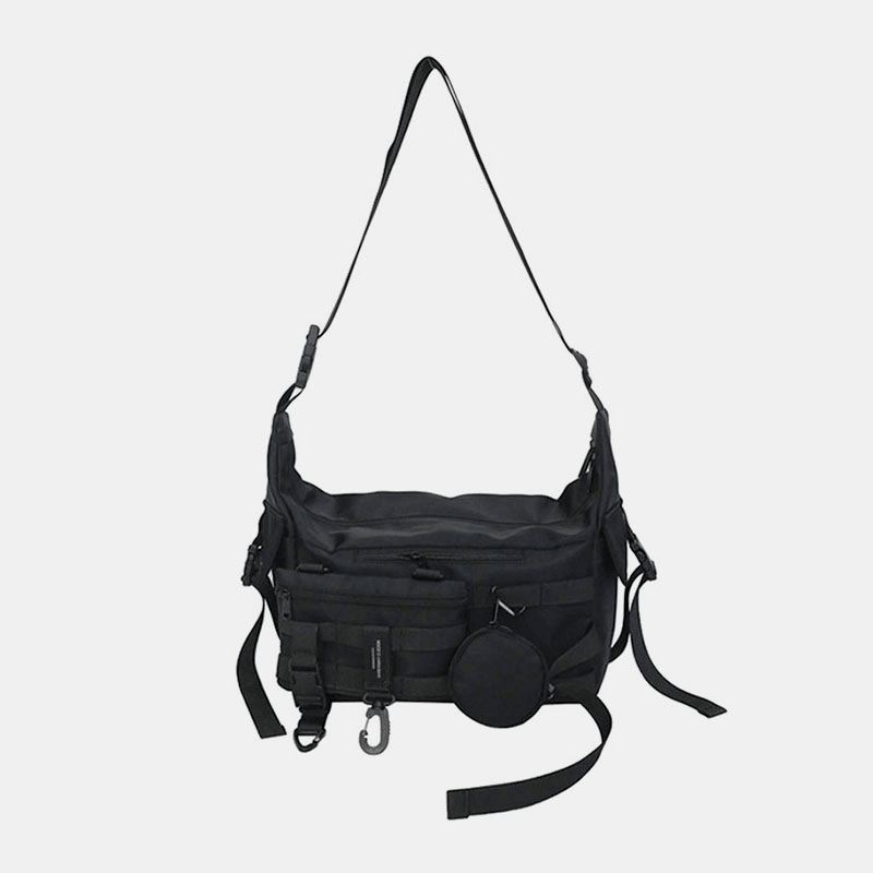 3 Stk Mænd Nylon Dumpling Shape Tre-i-en Cool Stilfuld Sports Hippie Bag Crossbody Taske Skuldertaske Hobo Bag