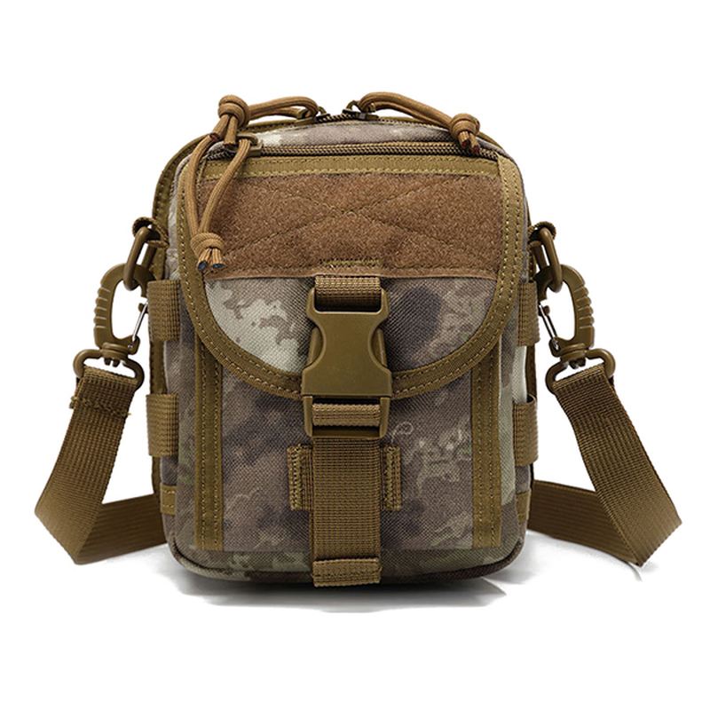 Army Style Nylon Taktisk Mænd Skuldertaske Messenger Bag Til Sport Rejse Vandreture