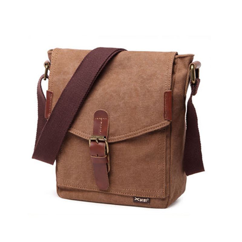 Canvas Leisure Skuldertaske Messenger Bag Til Mænd