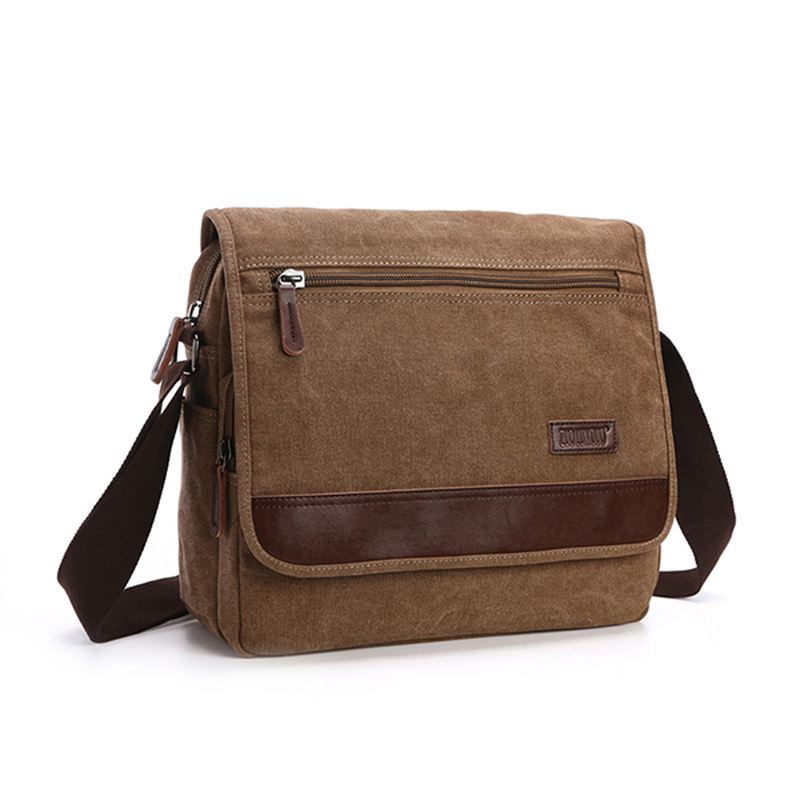 Canvas Retro Skulder Crossbody Taske Casual Outdoor Mænd Skuldertaske