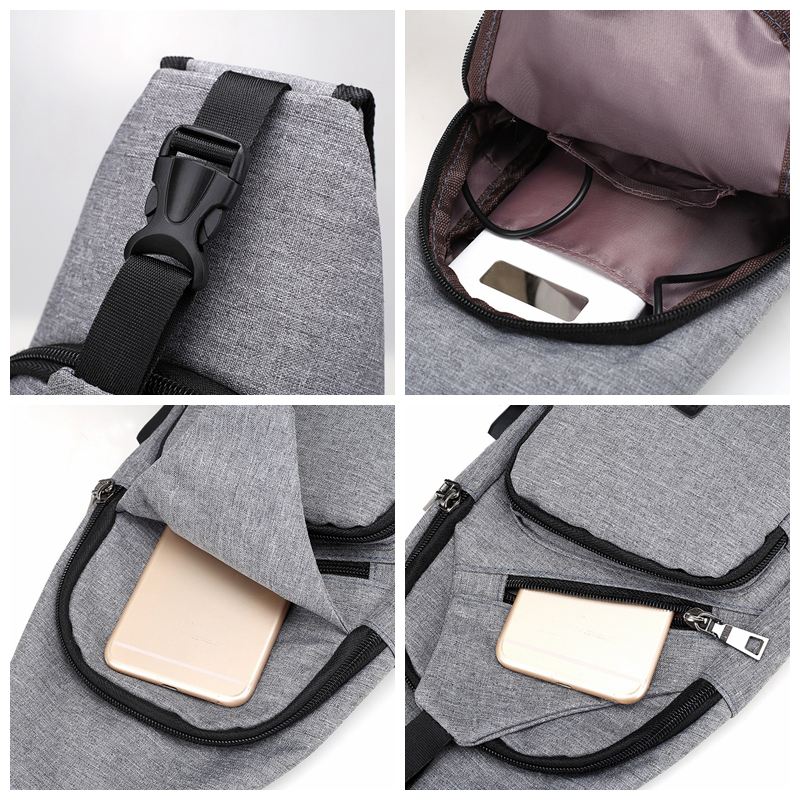 Casual Outdoor Travel Sling Bag Brysttaske