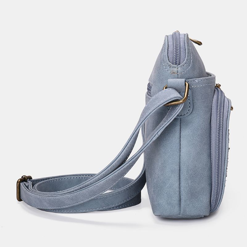 Hollow Out Letvægts Solid Blomster Design Crossbody-taske