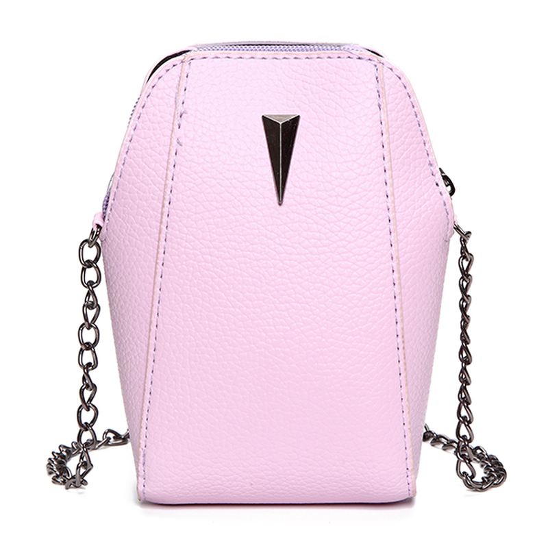 Kvinde Pu Krokodillemønster Kæde Taske Telefon Taske Clutch Taske Crossbody Taske