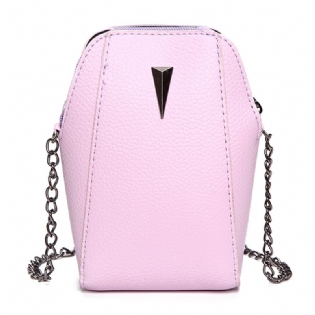 Kvinde Pu Krokodillemønster Kæde Taske Telefon Taske Clutch Taske Crossbody Taske