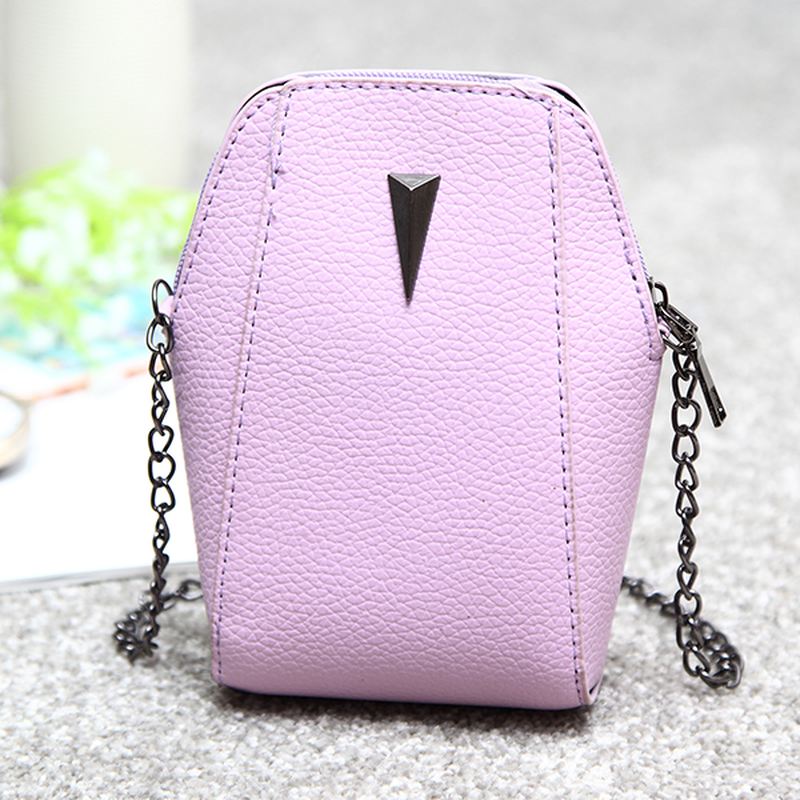 Kvinde Pu Krokodillemønster Kæde Taske Telefon Taske Clutch Taske Crossbody Taske