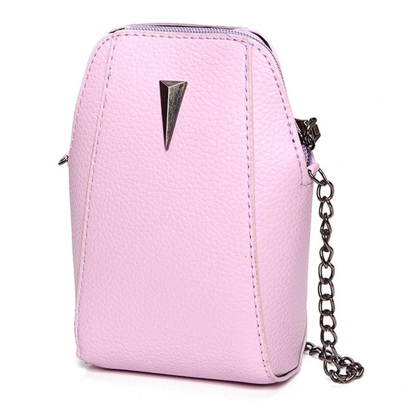 Kvinde Pu Krokodillemønster Kæde Taske Telefon Taske Clutch Taske Crossbody Taske