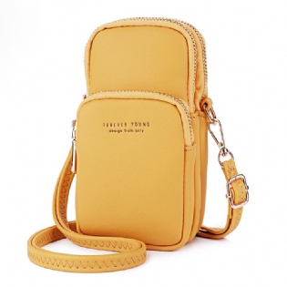 Kvindemode Solid Telefontaske Casual Crossbody Taske