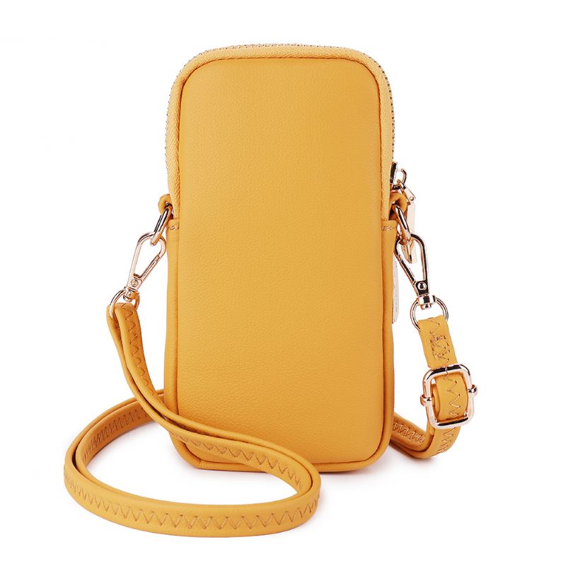 Kvindemode Solid Telefontaske Casual Crossbody Taske