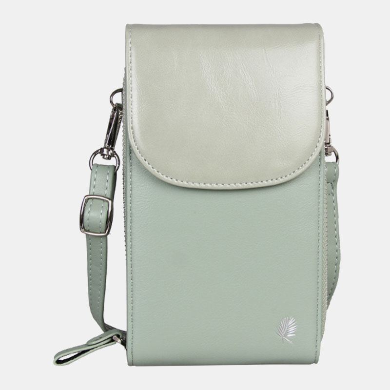 Kvinder 8 Card Slots Telefontaske Solid Crossbody Bag Skuldertaske