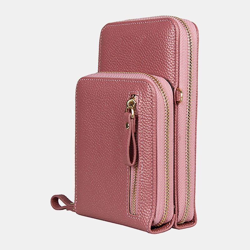 Kvinder 8 Kortpladser Solid Afslappet Telefontaske Crossbody-taske Skuldertaske