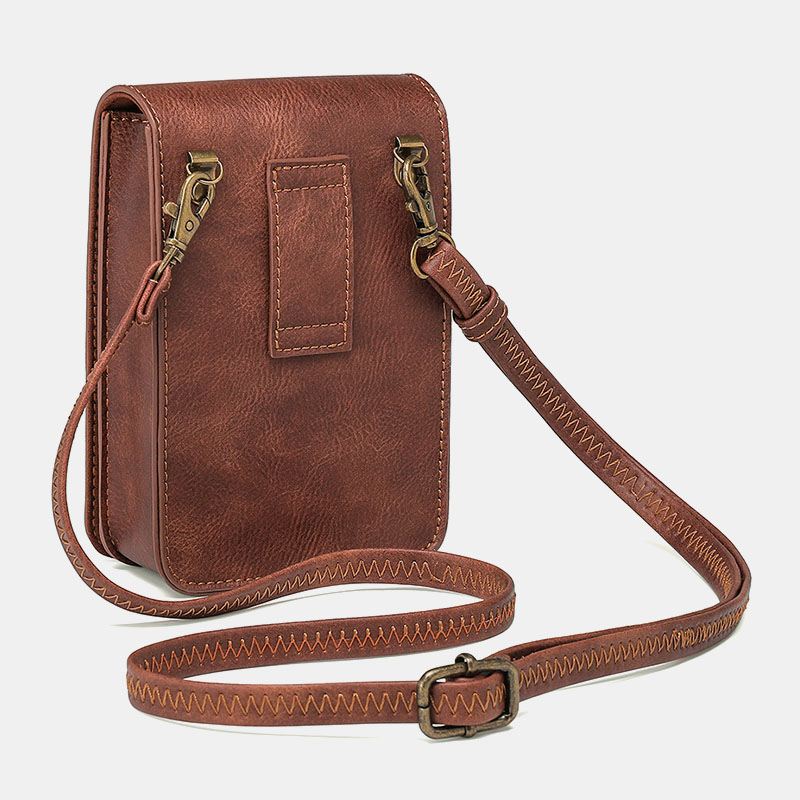 Kvinder Aftagelig Skulderrem Hardware Nitte Dekor Slangemønster Flap Magnetisk Lås Design Crossbody Taske Taljetaske