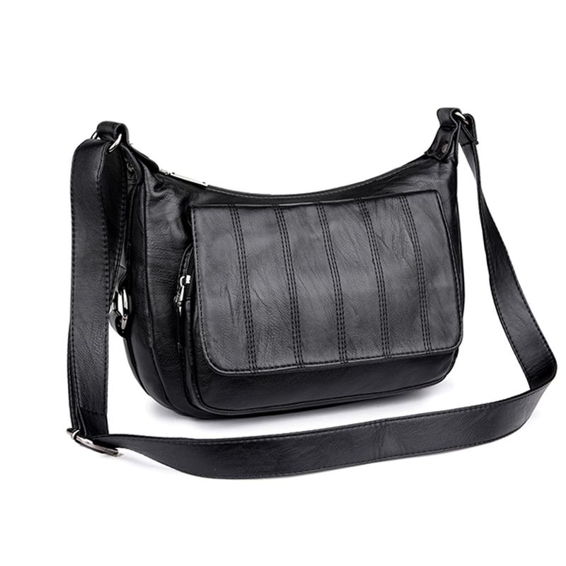 Kvinder Blødt Læder Fritid Crossbody Tasker Messenger Tasker