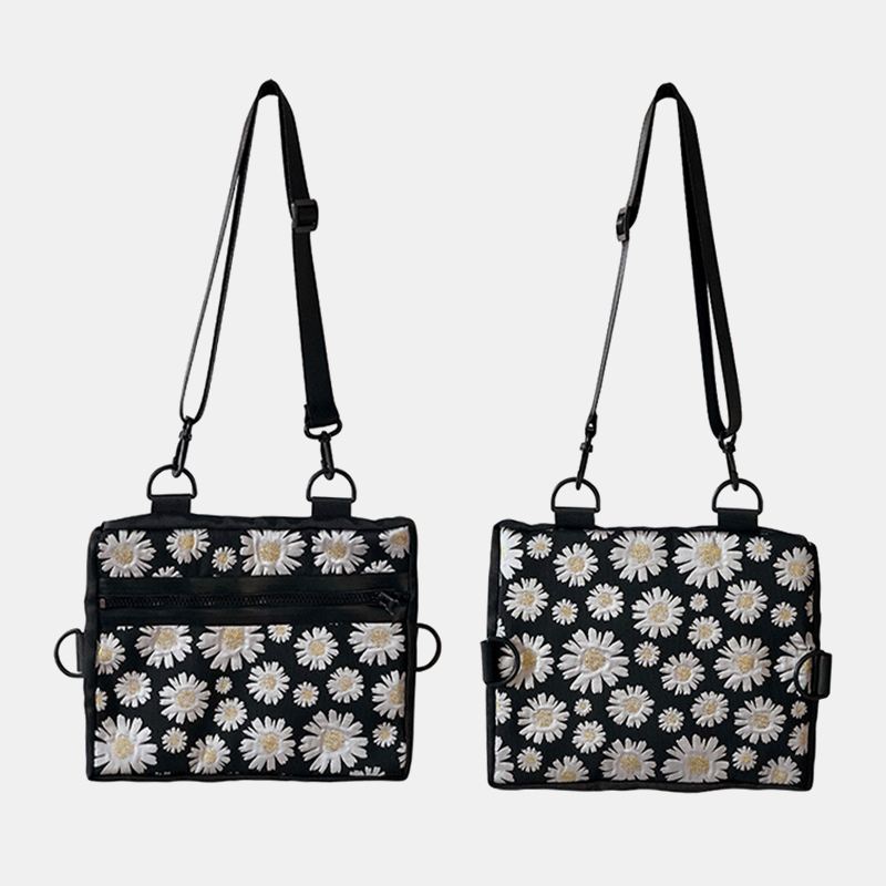 Kvinder Casual Blomster Nylon Crossbody Bag Skuldertaske