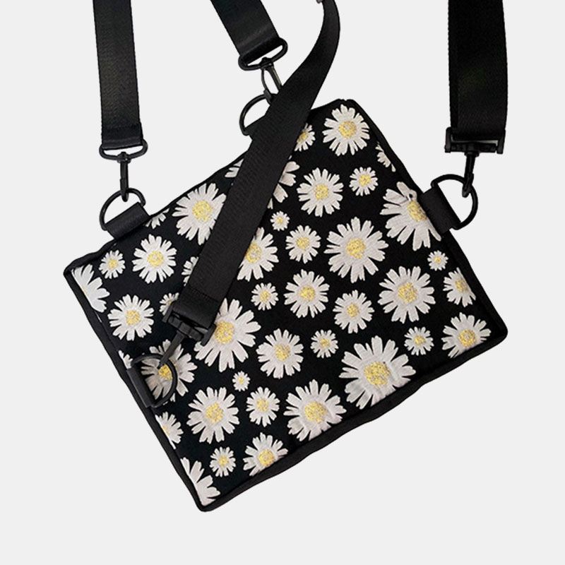 Kvinder Casual Blomster Nylon Crossbody Bag Skuldertaske