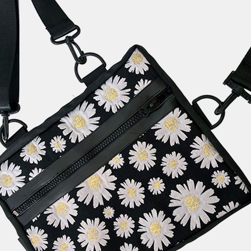 Kvinder Casual Blomster Nylon Crossbody Bag Skuldertaske