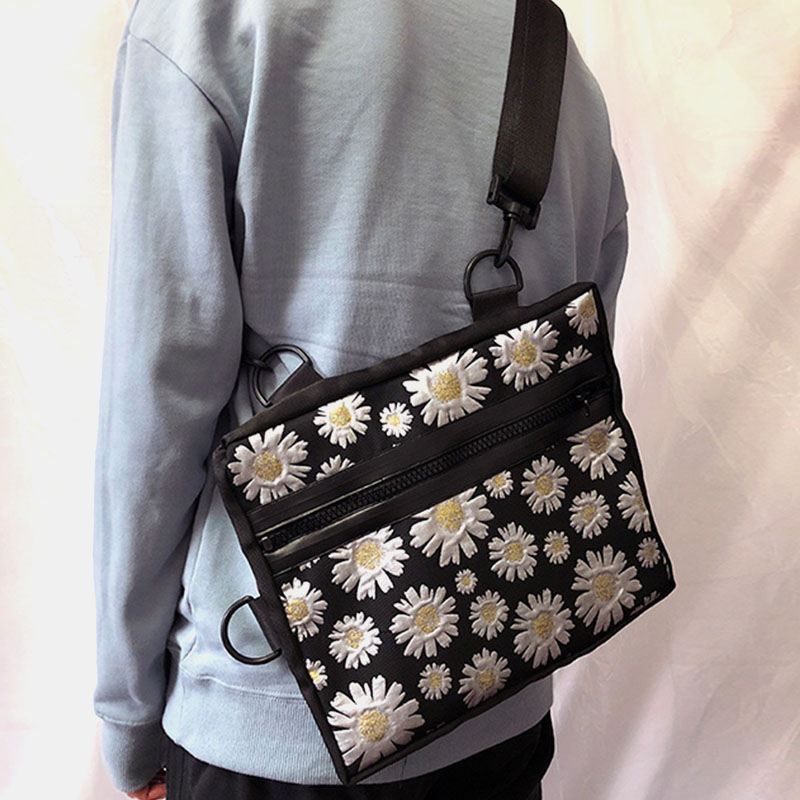 Kvinder Casual Blomster Nylon Crossbody Bag Skuldertaske