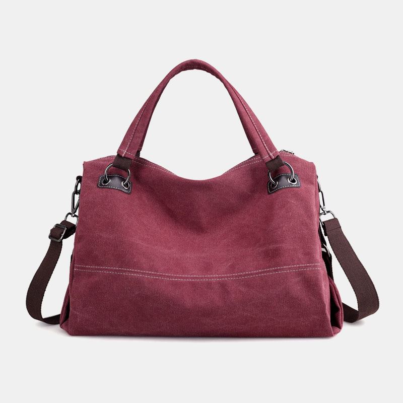 Kvinder Casual Canvas Håndtaske Multi-carry Crossbody Taske