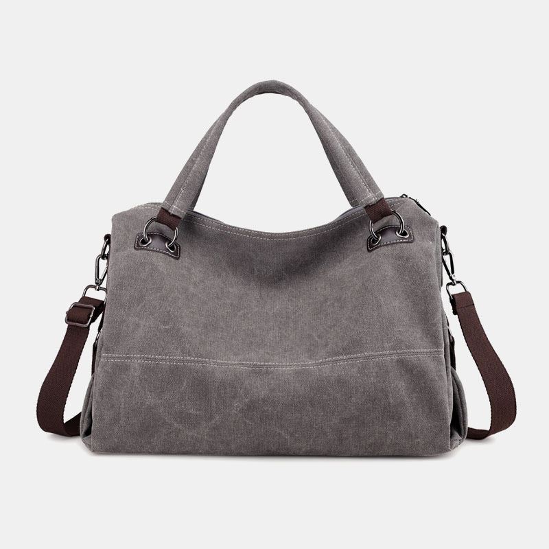 Kvinder Casual Canvas Håndtaske Multi-carry Crossbody Taske