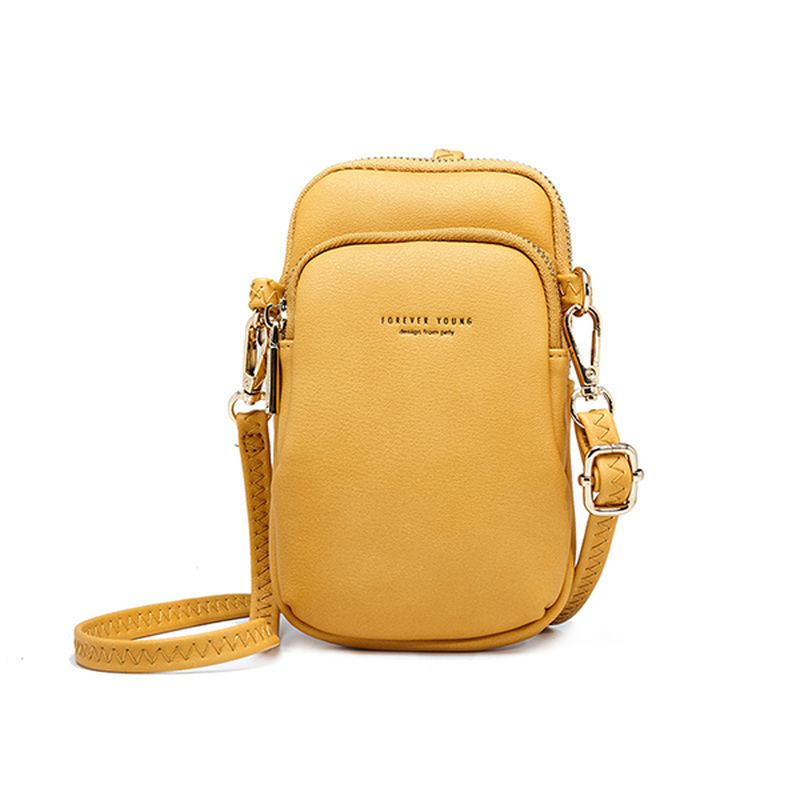 Kvinder Casual Crossbody Taske Solid Telefontaske Skuldertaske