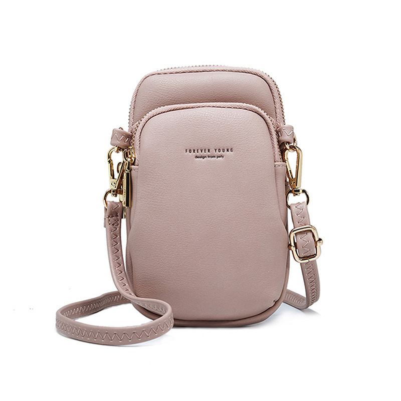 Kvinder Casual Crossbody Taske Solid Telefontaske Skuldertaske