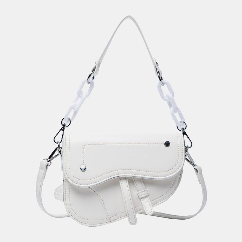 Kvinder Cha Hasp Sadeltaske Crossbody Bag Skuldertaske