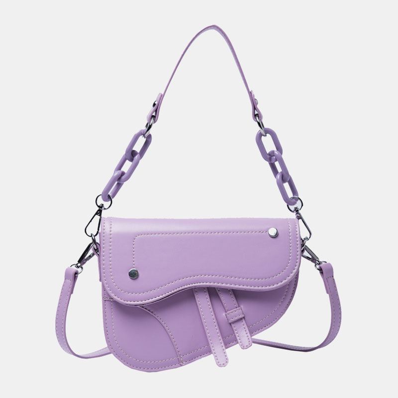 Kvinder Cha Hasp Sadeltaske Crossbody Bag Skuldertaske