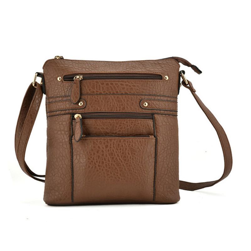 Kvinder Flerlags Lynlåslommer Messenger-tasker Casual Skuldertasker Crossbody-tasker