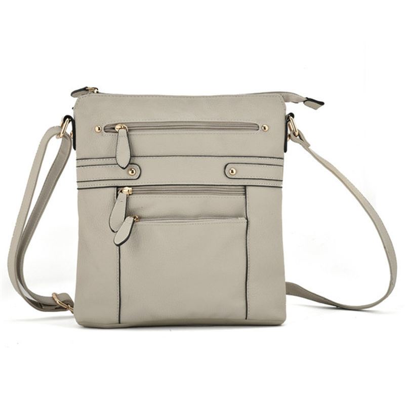 Kvinder Flerlags Lynlåslommer Messenger-tasker Casual Skuldertasker Crossbody-tasker