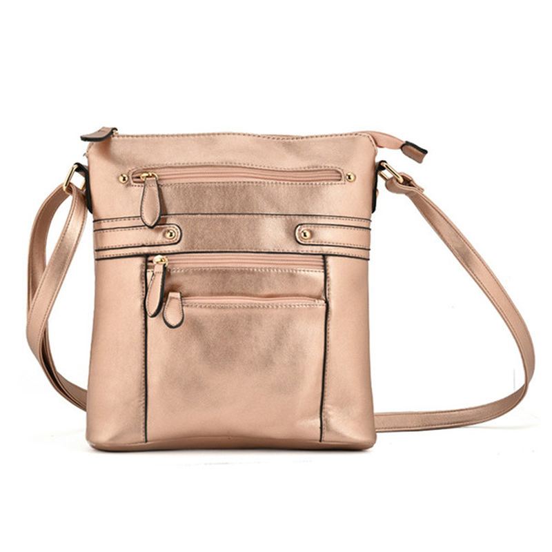 Kvinder Flerlags Lynlåslommer Messenger-tasker Casual Skuldertasker Crossbody-tasker