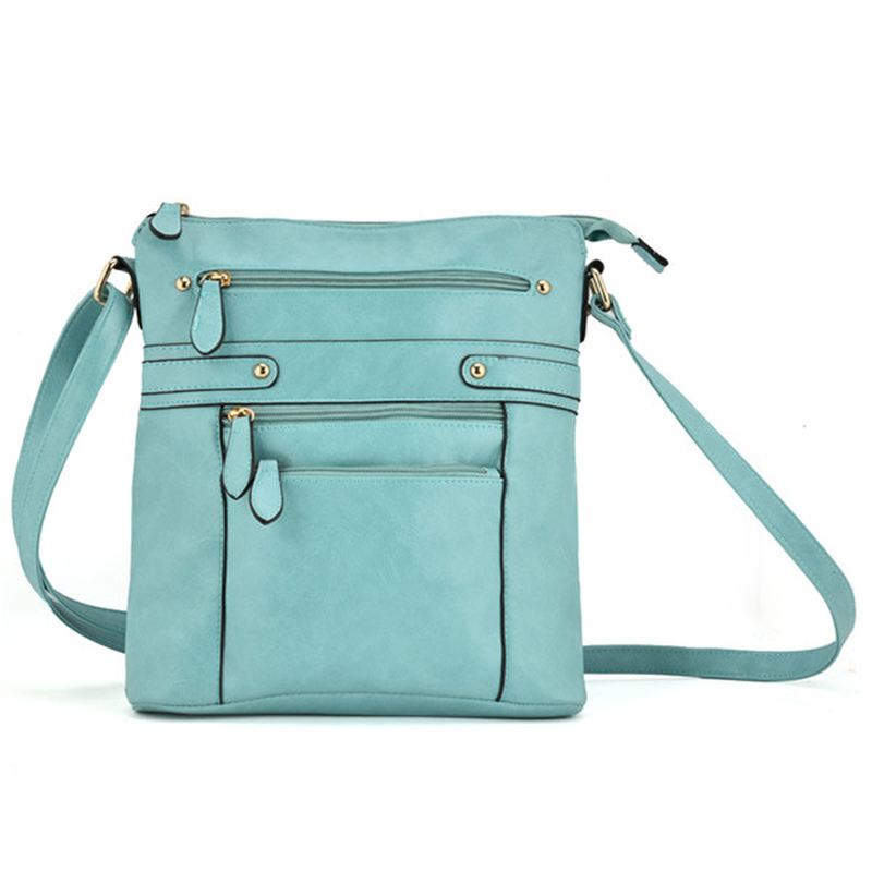 Kvinder Flerlags Lynlåslommer Messenger-tasker Casual Skuldertasker Crossbody-tasker