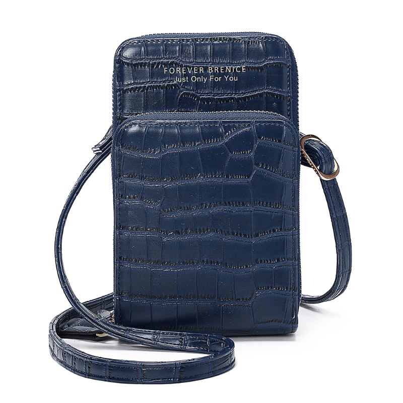 Kvinder Krokodille Mønster Multi-card Slots Taske Telefon Taske Crossbody Taske