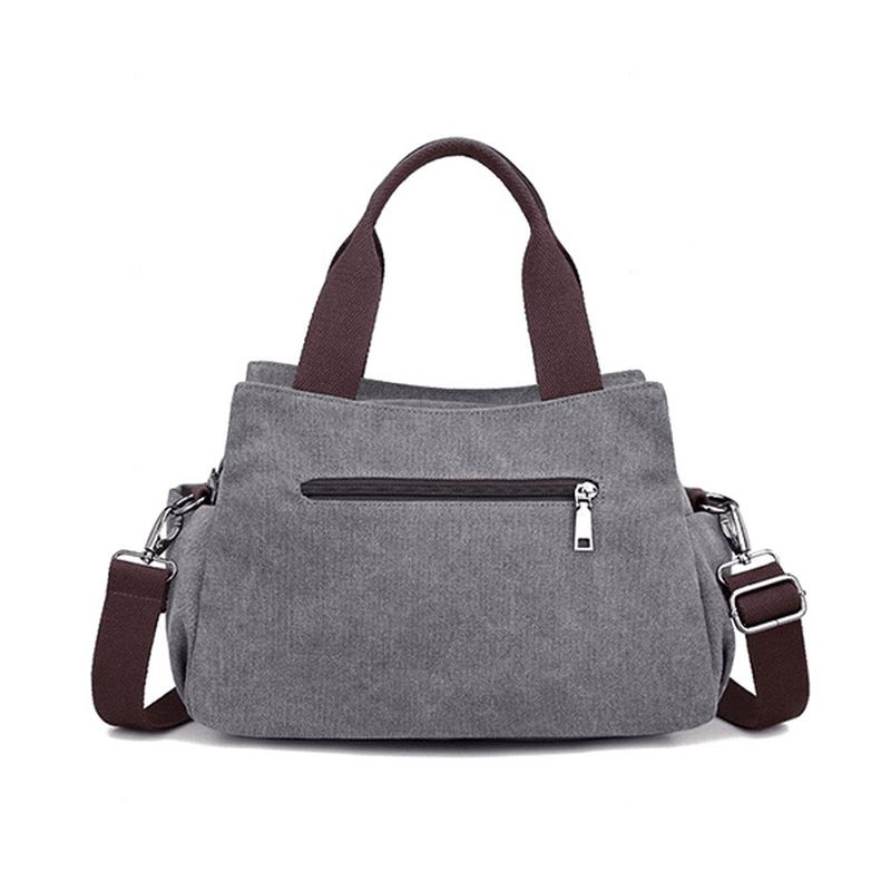 Kvinder Lotus Canvas Håndtaske Kinesisk Crossbody Taske