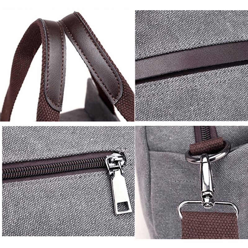 Kvinder Lotus Canvas Håndtaske Kinesisk Crossbody Taske