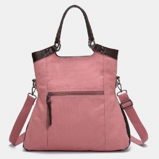 Kvinder Mænd Multifunktion Canvas Crossbody Bag Rygsæk