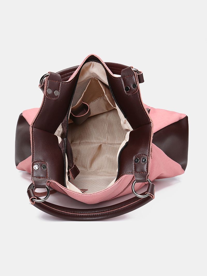 Kvinder Mænd Multifunktion Canvas Crossbody Bag Rygsæk