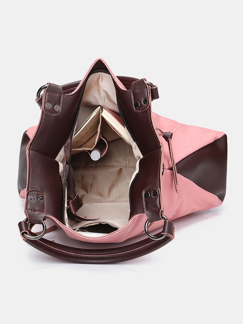 Kvinder Mænd Multifunktion Canvas Crossbody Bag Rygsæk