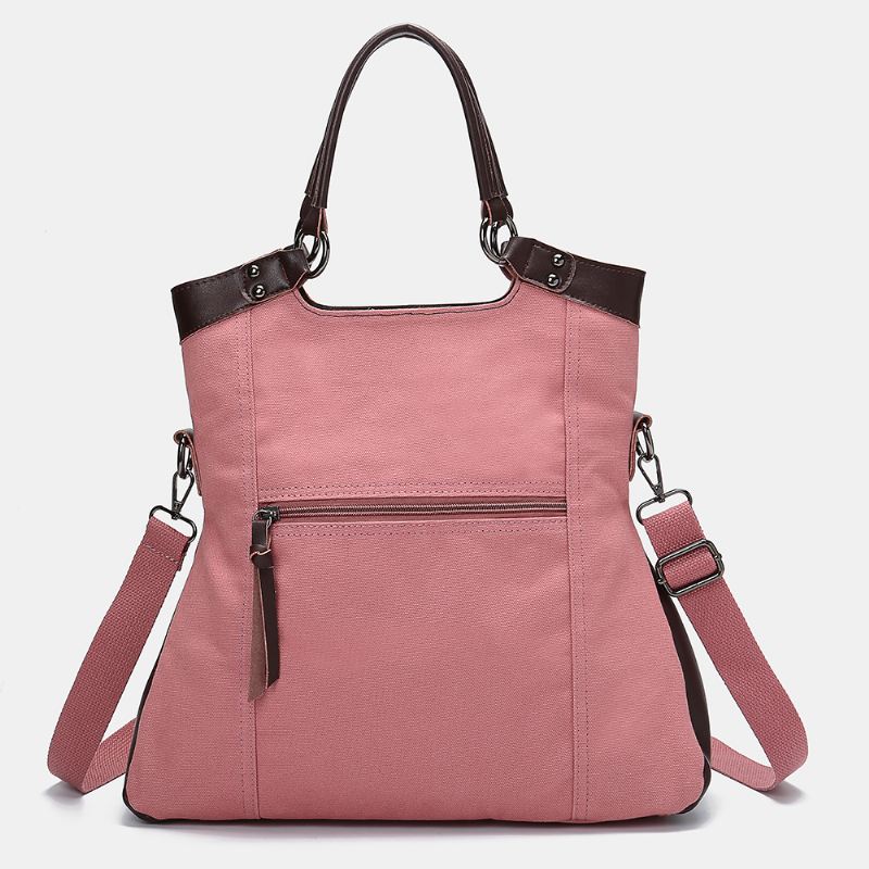 Kvinder Mænd Multifunktion Canvas Crossbody Bag Rygsæk