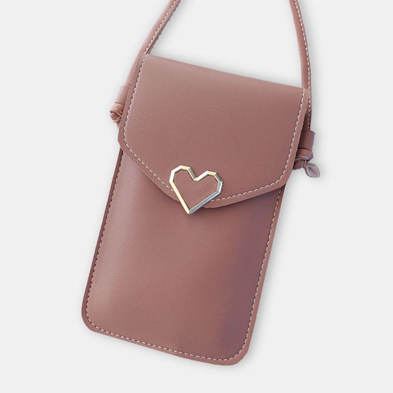 Kvinder Mode Telefontaske Touch Taske Skuldertaske Crossbody Taske