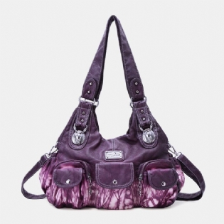 Kvinder Multi-pocket Crossbody Bag Tie Dye Skuldertaske