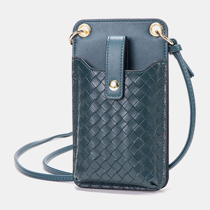 Kvinder Pu-læder Anti-tyveri Multi-card Slot Kortholder 6.5 Tommer Telefontaske Crossbody Taske Skuldertaske