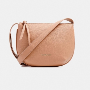 Kvinder Solid Pu Crossbody Taske Armpit Bag