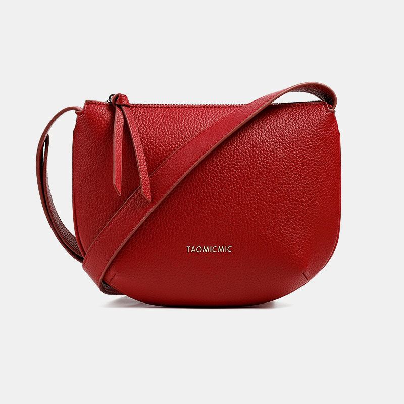 Kvinder Solid Pu Crossbody Taske Armpit Bag