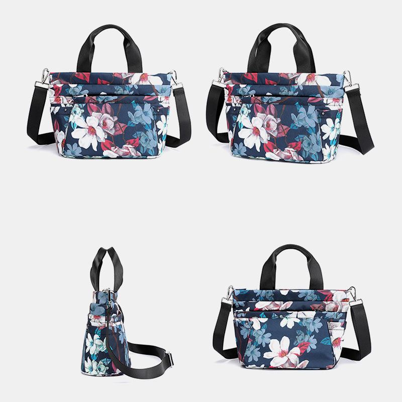 Kvinder Vandtæt Multi-pocket Printet Casual Håndtaske Crossbody Taske