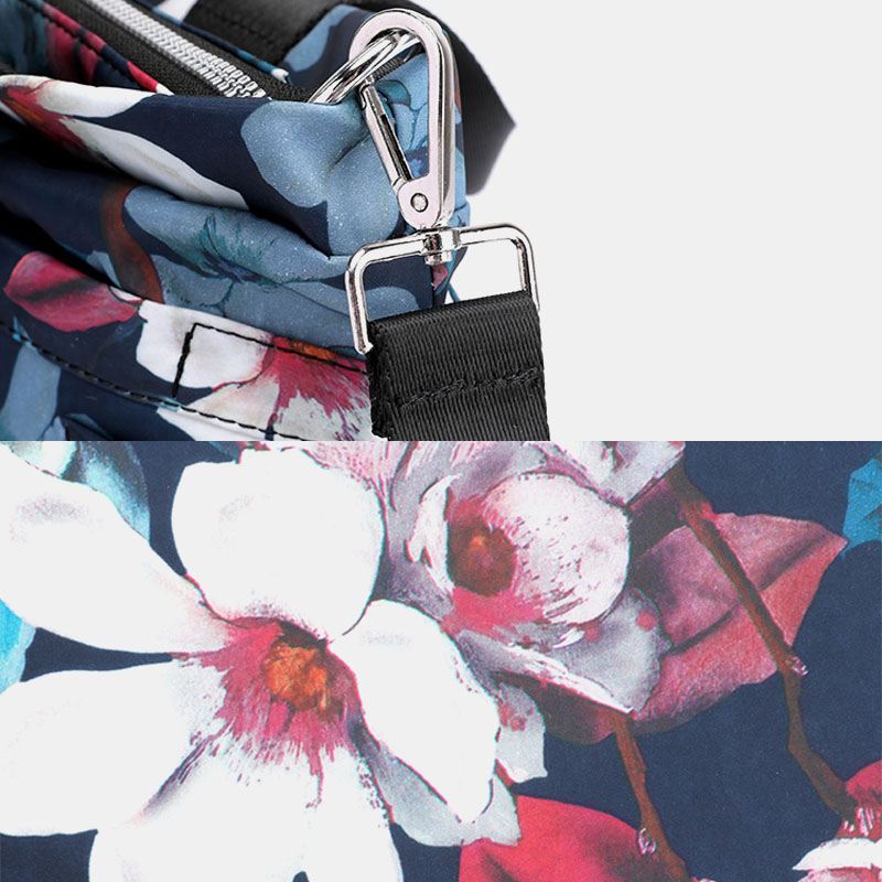 Kvinder Vandtæt Multi-pocket Printet Casual Håndtaske Crossbody Taske