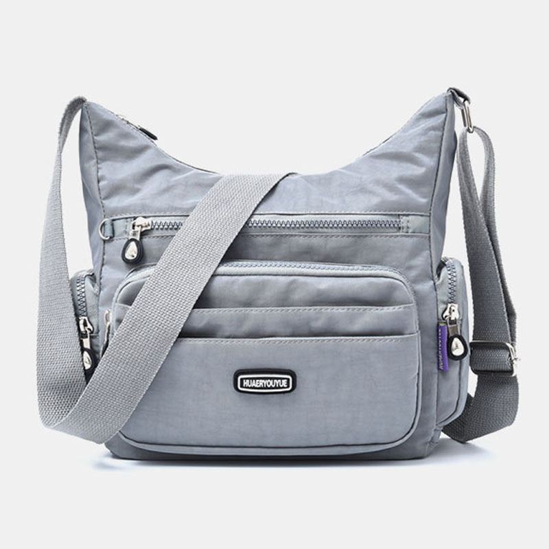 Kvinder Vandtæt Multi-pocket Solid Casual Crossbody Bag Skuldertaske