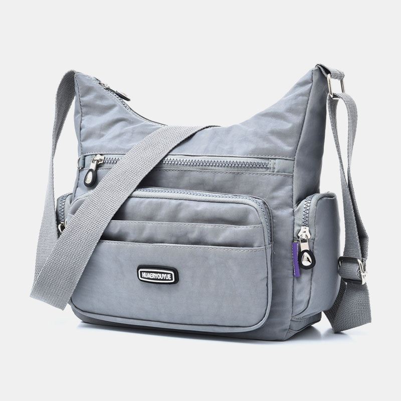 Kvinder Vandtæt Multi-pocket Solid Casual Crossbody Bag Skuldertaske