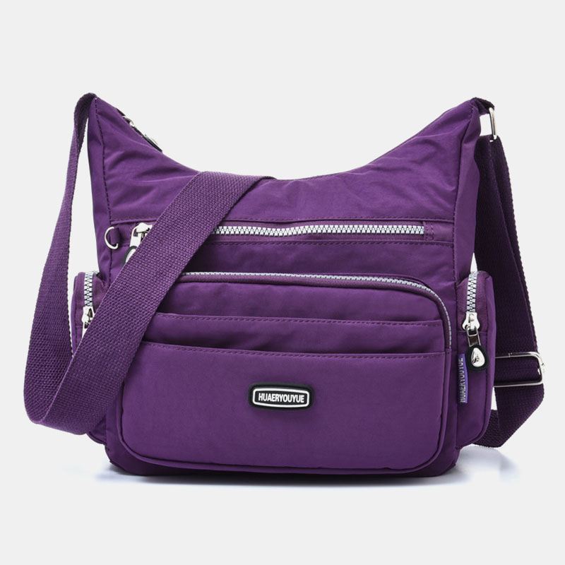 Kvinder Vandtæt Multi-pocket Solid Casual Crossbody Bag Skuldertaske